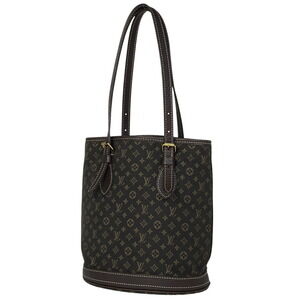 Louis Vuitton Bucket Shoulder Bag Tote Monogram lan Ebene Brown